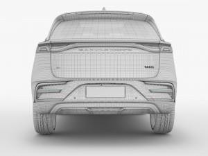 2024 BYD Tang EV With Interior Model 3D