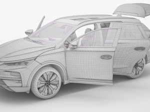 2024 BYD Tang EV With Interior Model 3D