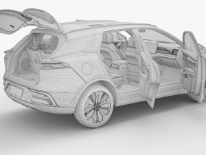 2024 BYD Tang EV With Interior Model 3D