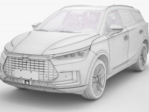2024 BYD Tang With Interior 3D Model