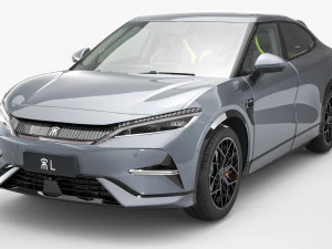 2024 BYD SONG L com interior Modelo 3D