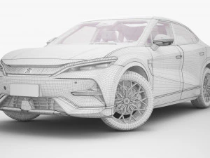 2024 BYD SONG L With Interior 3D Model
