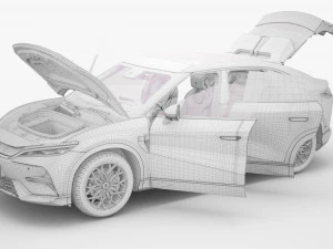 2024 BYD SONG L With Interior 3D Model