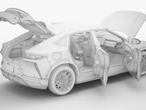 2024 BYD SONG L With Interior 3D Model