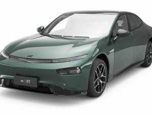 2024 Xpeng P7 With Interior 3D Model