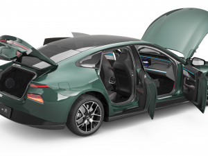 2024 Xpeng P7 With Interior 3D-Modell