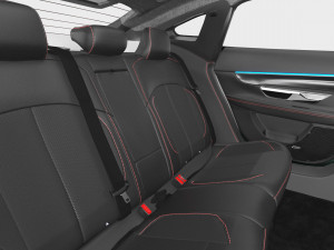 2024 Xpeng P7 With Interior 3D-Modell