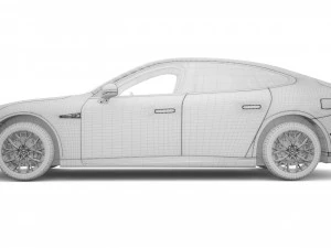 2024 Xpeng P7 With Interior 3D Model