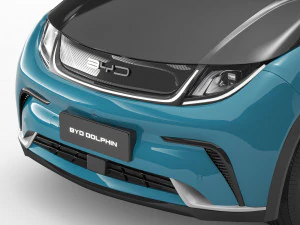 2024 BYD Dolphin With Interior 3D Model