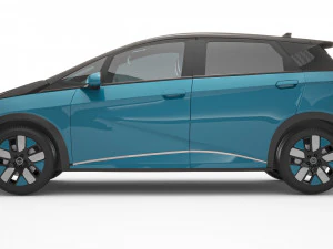 2024 BYD Dolphin With Interior 3D Model