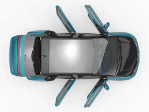 2024 BYD Dolphin With Interior 3D Model