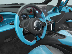 2024 BYD Dolphin With Interior 3D Model