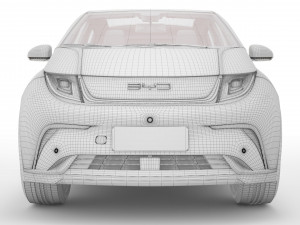 2024 BYD Dolphin With Interior 3Dモデル