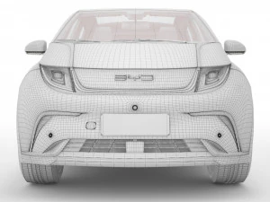 2024 BYD Dolphin With Interior 3D Model