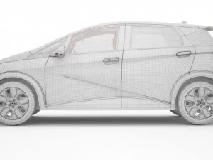 2024 BYD Dolphin With Interior 3D Model