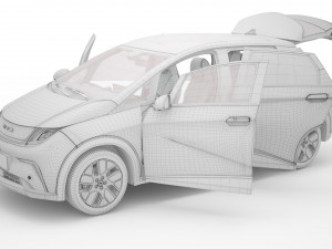2024 BYD Dolphin With Interior 3Dモデル