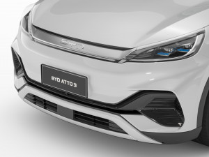 2024 BYD ATTO 3 With Interior Model 3D