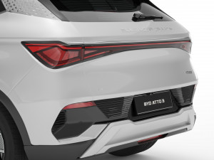 2024 BYD ATTO 3 With Interior Model 3D