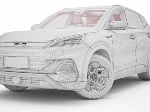 2024 BYD ATTO 3 With Interior Model 3D