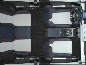 2024 BYD ATTO 3 With Interior Model 3D