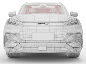 2024 BYD ATTO 3 With Interior Model 3D