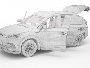 2024 BYD ATTO 3 With Interior Model 3D