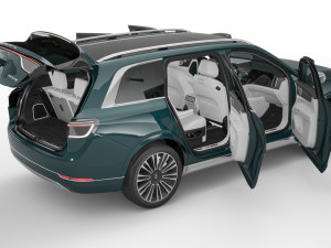 2024 Aito M9 With Interior Modelo 3D