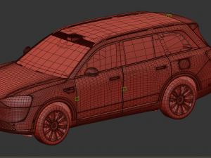 2024 Aito M9 With Interior Modelo 3D