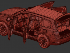 2024 Aito M9 With Interior Modelo 3D