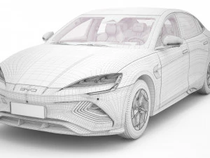 2024 BYD Seal With Interior 3D Model