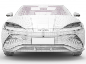 2024 BYD Seal With Interior Model 3D