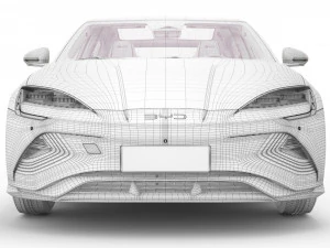 2024 BYD Seal With Interior 3D Model