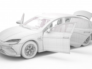2024 BYD Seal With Interior Model 3D