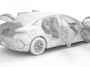 2024 BYD Seal With Interior Model 3D