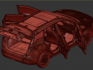 2024 GAC GS4 With Interior Modelo 3D