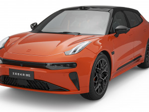 2024 Zeekr New 001 With Interior 3D Model