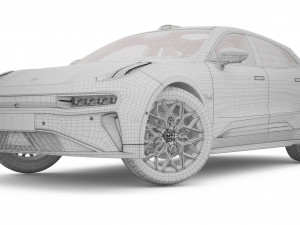 2024 Zeekr New 001 With Interior 3D 모델