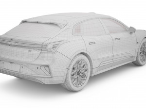 2024 Zeekr New 001 With Interior 3D 모델