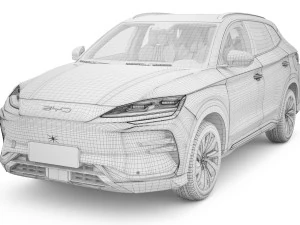 2024 BYD Seal U Song Plus DM-I With Interior 3D Model