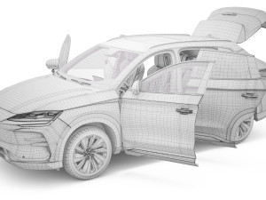 2024 BYD Seal U Song Plus DM-I With Interior Modèle 3D