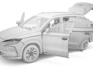 2024 BYD Seal U Song Plus DM-I With Interior 3D Model