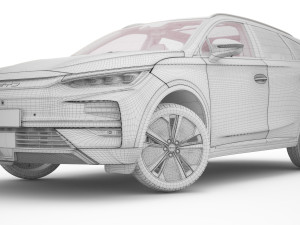 2024 BYD Tang With Interior Model 3D