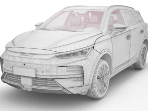 2024 BYD Tang With Interior 3D Model