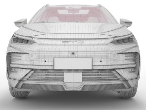 2024 BYD Tang With Interior Model 3D