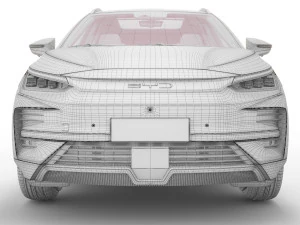 2024 BYD Tang With Interior 3D Model