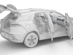 2024 BYD Tang With Interior Model 3D