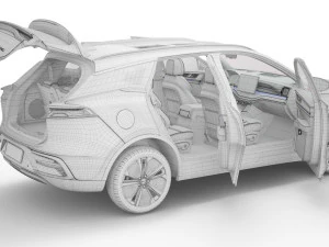 2024 BYD Tang With Interior 3D Model