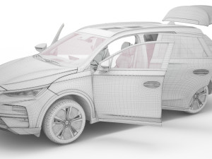 2024 BYD Tang With Interior Model 3D