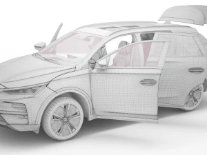 2024 BYD Tang With Interior 3D Model