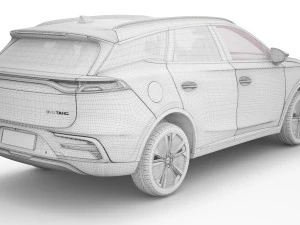 2024 BYD Tang With Interior 3D Model